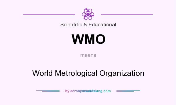 What does WMO mean? It stands for World Metrological Organization