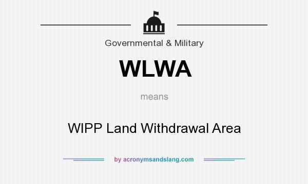 What does WLWA mean? It stands for WIPP Land Withdrawal Area