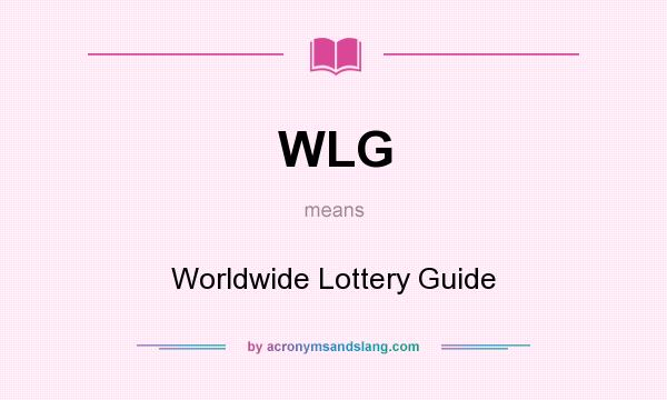 What does WLG mean? It stands for Worldwide Lottery Guide