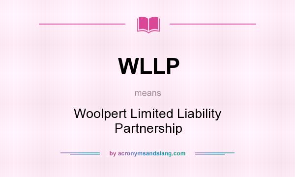 What does WLLP mean? It stands for Woolpert Limited Liability Partnership