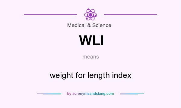 What does WLI mean? It stands for weight for length index