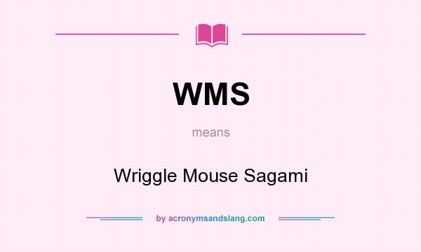 What does WMS mean? It stands for Wriggle Mouse Sagami