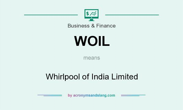What does WOIL mean? It stands for Whirlpool of India Limited