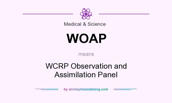 What does WOAP mean? It stands for WCRP Observation and Assimilation Panel