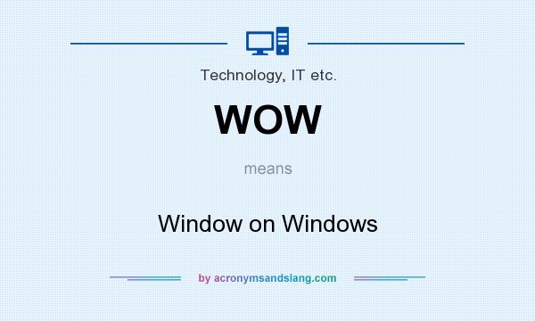 What does WOW mean? It stands for Window on Windows