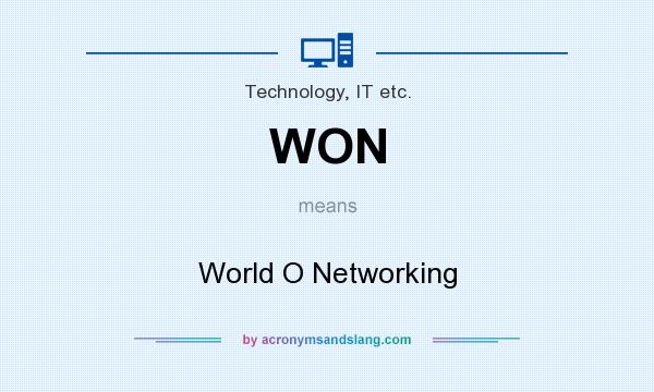 What does WON mean? It stands for World O Networking