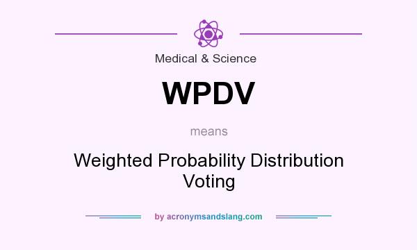 What does WPDV mean? It stands for Weighted Probability Distribution Voting