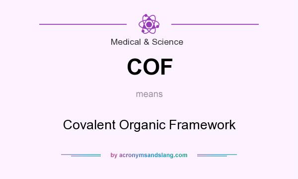 What does COF mean? It stands for Covalent Organic Framework