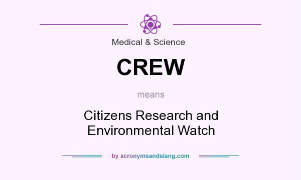 What does CREW mean? It stands for Citizens Research and Environmental Watch
