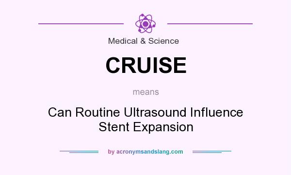What does CRUISE mean? It stands for Can Routine Ultrasound Influence Stent Expansion