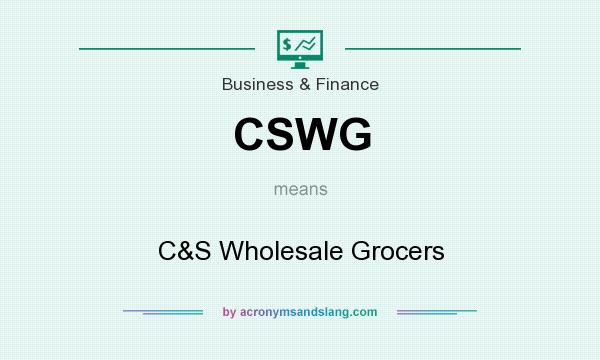 What does CSWG mean? It stands for C&S Wholesale Grocers