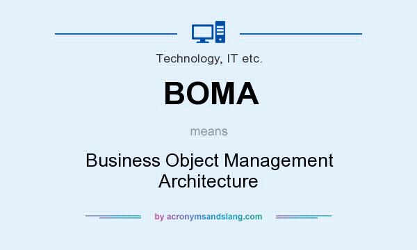 What does BOMA mean? It stands for Business Object Management Architecture
