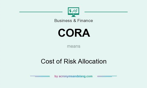 What does CORA mean? It stands for Cost of Risk Allocation