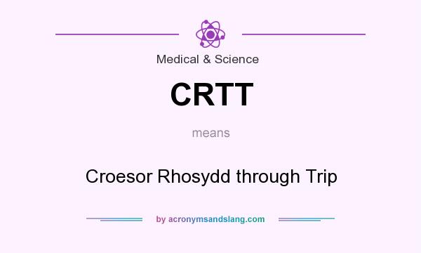 What does CRTT mean? It stands for Croesor Rhosydd through Trip