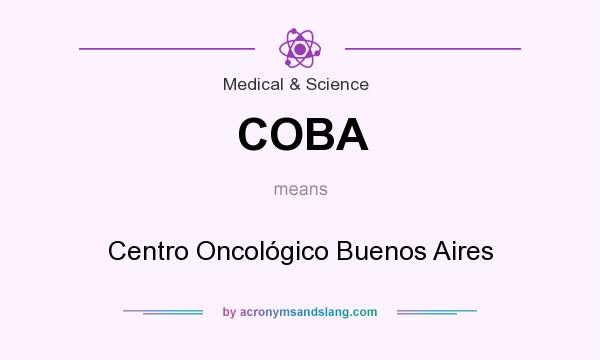 What does COBA mean? It stands for Centro Oncológico Buenos Aires