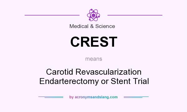What does CREST mean? It stands for Carotid Revascularization Endarterectomy or Stent Trial
