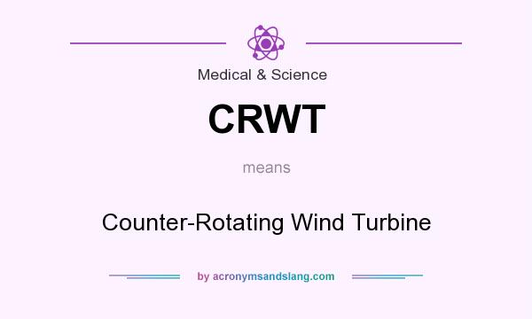 What does CRWT mean? It stands for Counter-Rotating Wind Turbine
