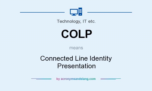 What does COLP mean? It stands for Connected Line Identity Presentation