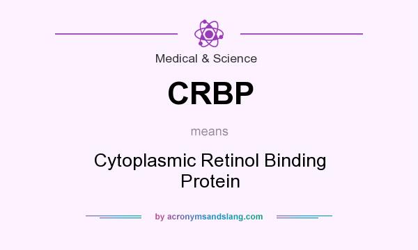 What does CRBP mean? It stands for Cytoplasmic Retinol Binding Protein