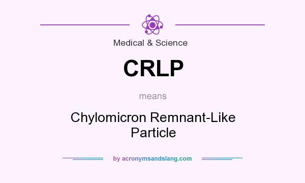 What does CRLP mean? It stands for Chylomicron Remnant-Like Particle