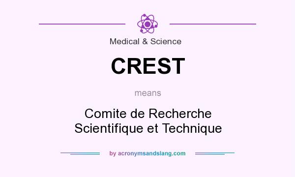 What does CREST mean? It stands for Comite de Recherche Scientifique et Technique