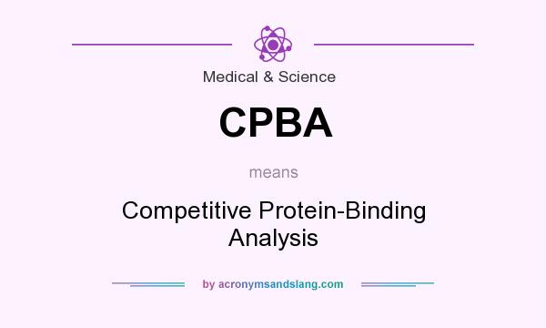 What does CPBA mean? It stands for Competitive Protein-Binding Analysis