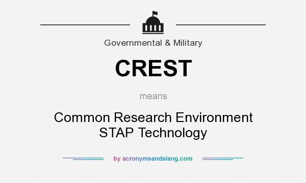 What does CREST mean? It stands for Common Research Environment STAP Technology