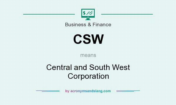 What does CSW mean? It stands for Central and South West Corporation