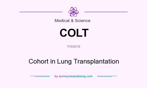 What does COLT mean? It stands for Cohort in Lung Transplantation