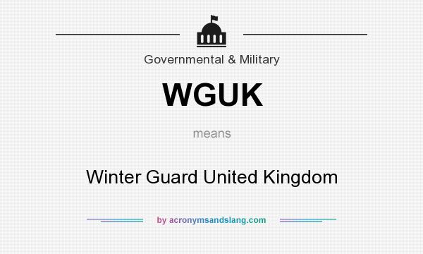 What does WGUK mean? It stands for Winter Guard United Kingdom