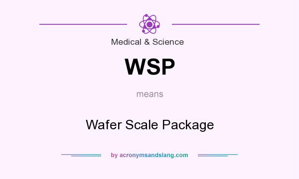 What does WSP mean? It stands for Wafer Scale Package
