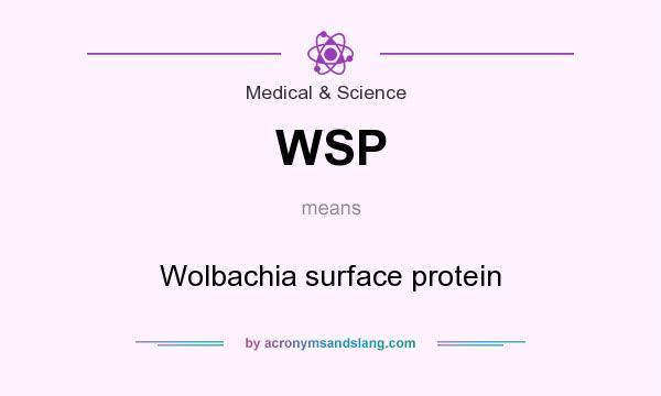 What does WSP mean? It stands for Wolbachia surface protein