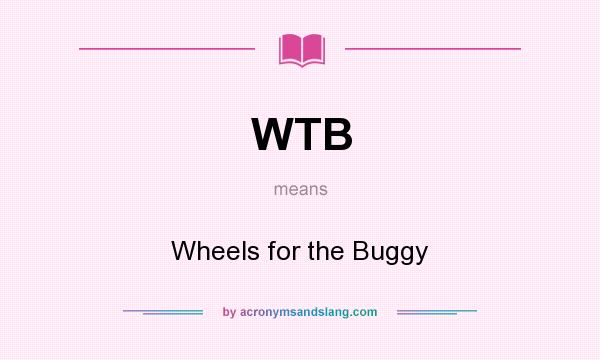 What does WTB mean? It stands for Wheels for the Buggy