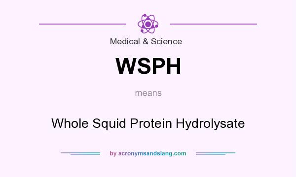 What does WSPH mean? It stands for Whole Squid Protein Hydrolysate