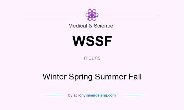 What does WSSF mean? It stands for Winter Spring Summer Fall