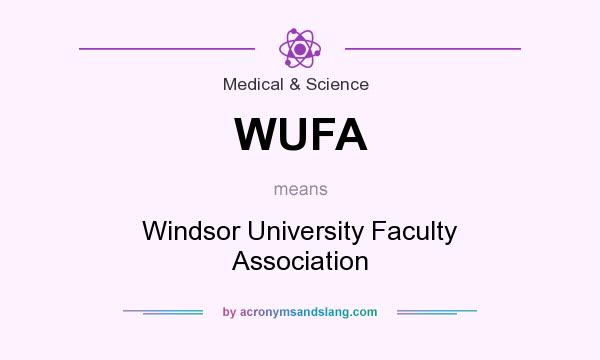 What does WUFA mean? It stands for Windsor University Faculty Association