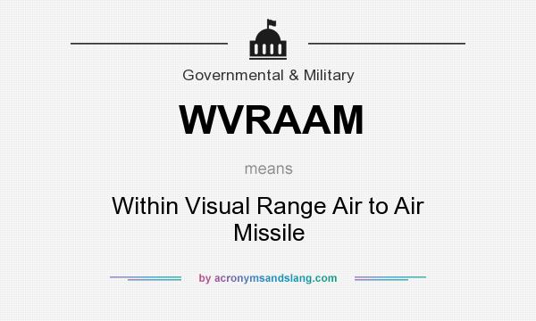 What does WVRAAM mean? It stands for Within Visual Range Air to Air Missile