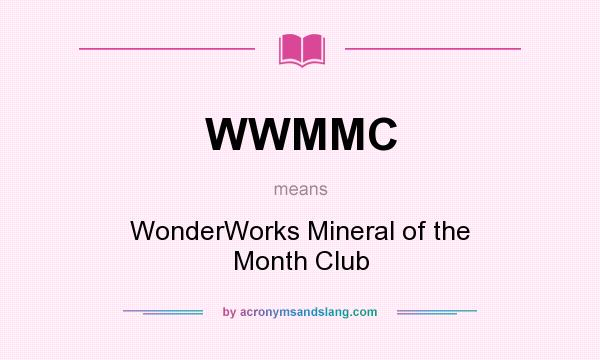 What does WWMMC mean? It stands for WonderWorks Mineral of the Month Club