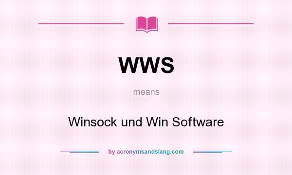 What does WWS mean? It stands for Winsock und Win Software