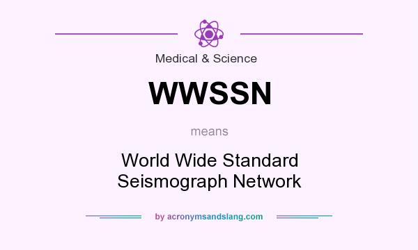 What does WWSSN mean? It stands for World Wide Standard Seismograph Network