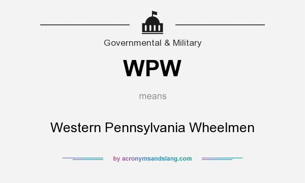 What does WPW mean? It stands for Western Pennsylvania Wheelmen
