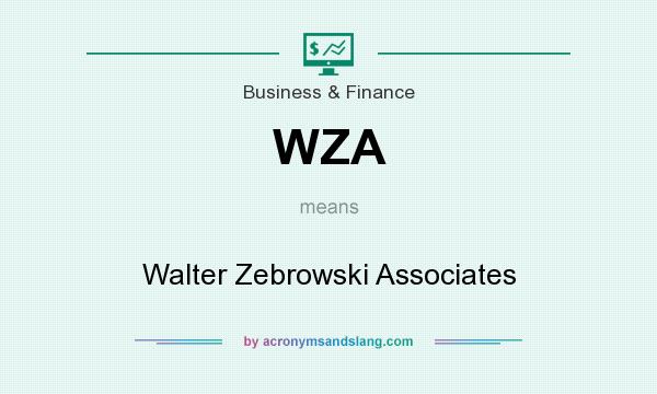 What does WZA mean? It stands for Walter Zebrowski Associates
