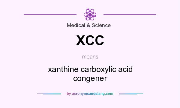 What does XCC mean? It stands for xanthine carboxylic acid congener