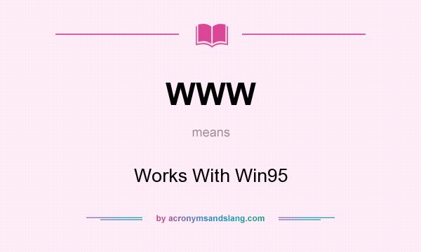 What does WWW mean? It stands for Works With Win95