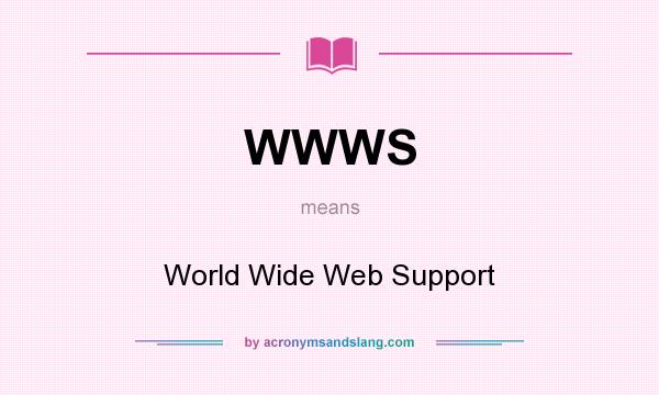 What does WWWS mean? It stands for World Wide Web Support
