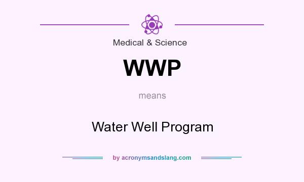 What does WWP mean? It stands for Water Well Program