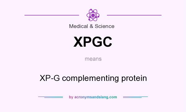 What does XPGC mean? It stands for XP-G complementing protein