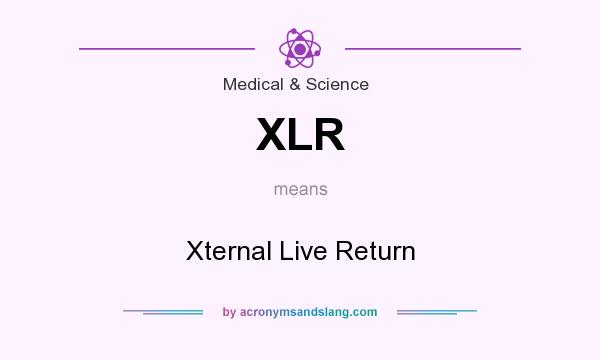 What does XLR mean? It stands for Xternal Live Return