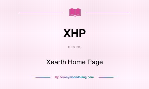 What does XHP mean? It stands for Xearth Home Page