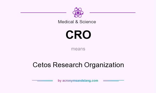 What does CRO mean? It stands for Cetos Research Organization